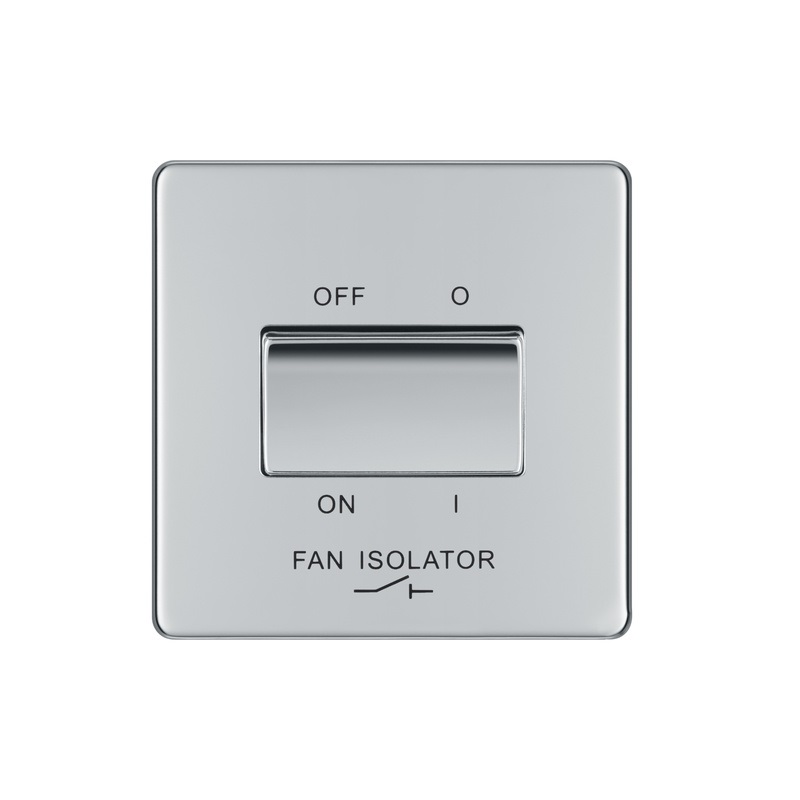 Bg Scr.Less Fan Sw 3pole PChrome FPC15-01