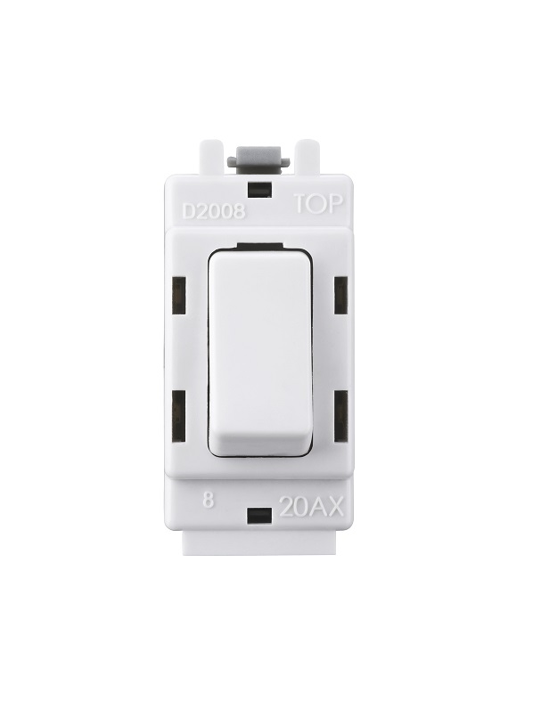[25BGA.R12SP] Grid SP 2w Mod LightSwitch Bg Wh R12-01
