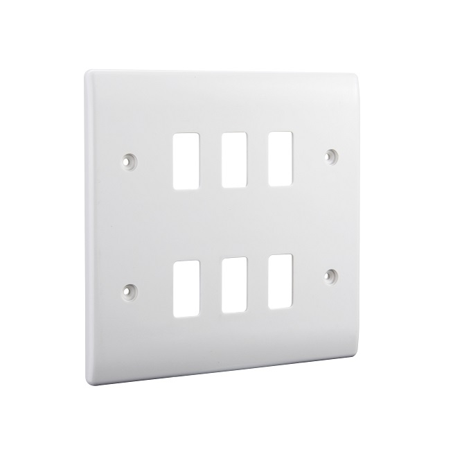 [25BGA.2x3] Grid 6g Bg Cover Whi 2row.3 R86-01
