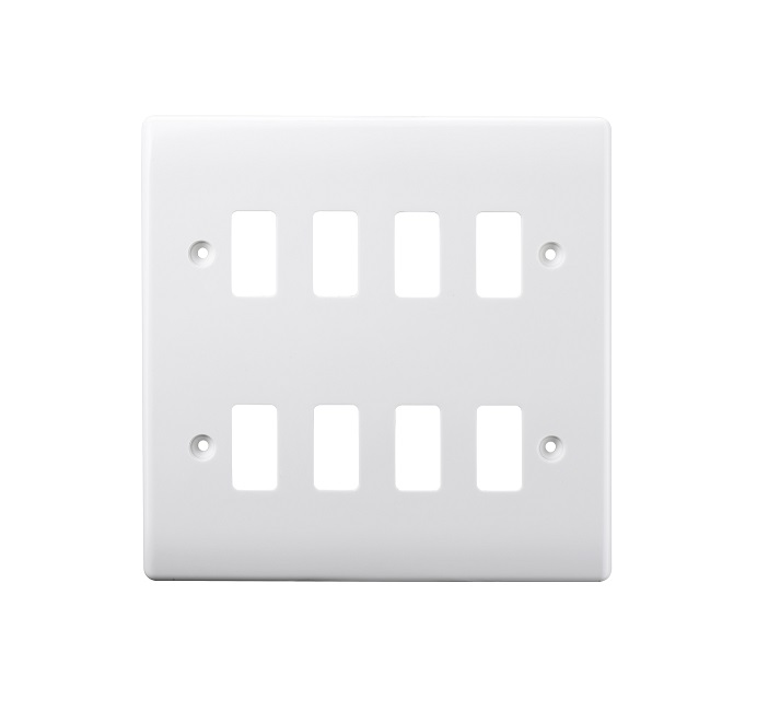 [25BGA.2Z8] Grid Plate 2Raw8g Whi R88-01