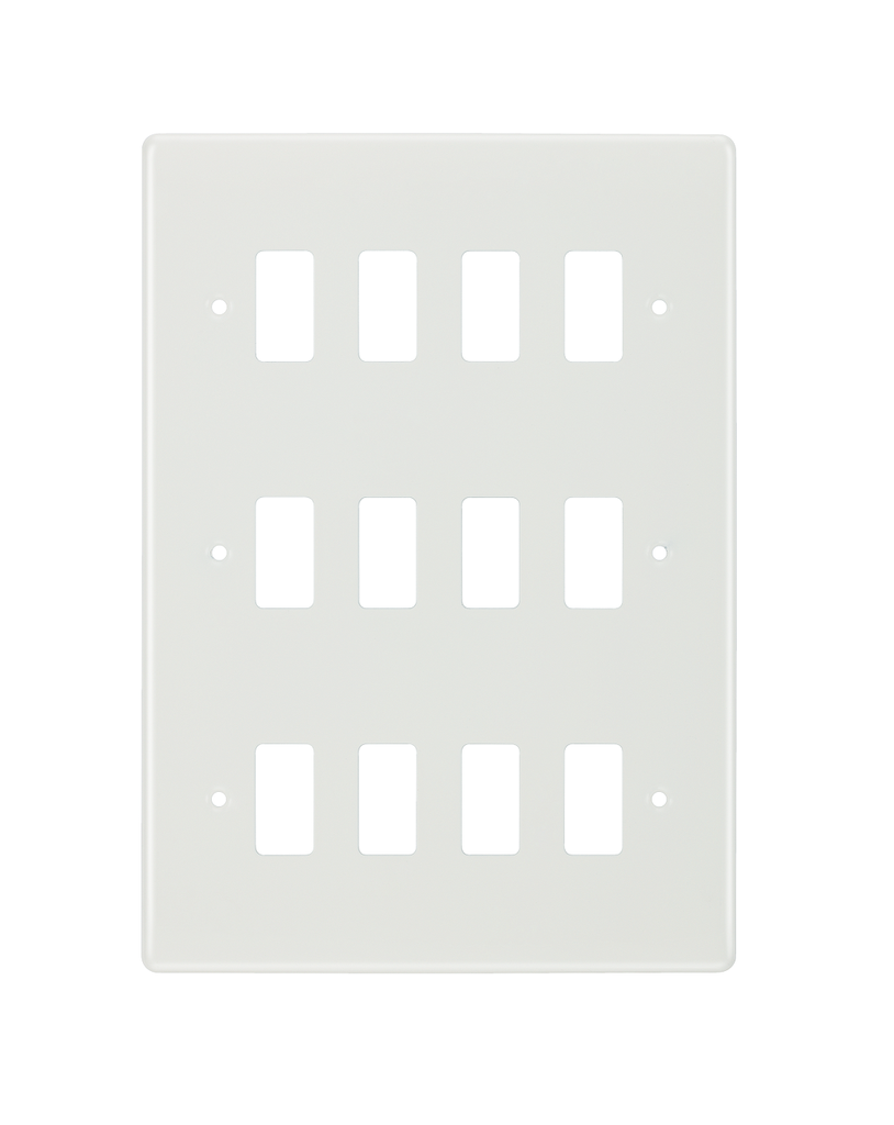 [25BGA.3Z12] Grid 12g Cover 3Row Bg Wh R812
