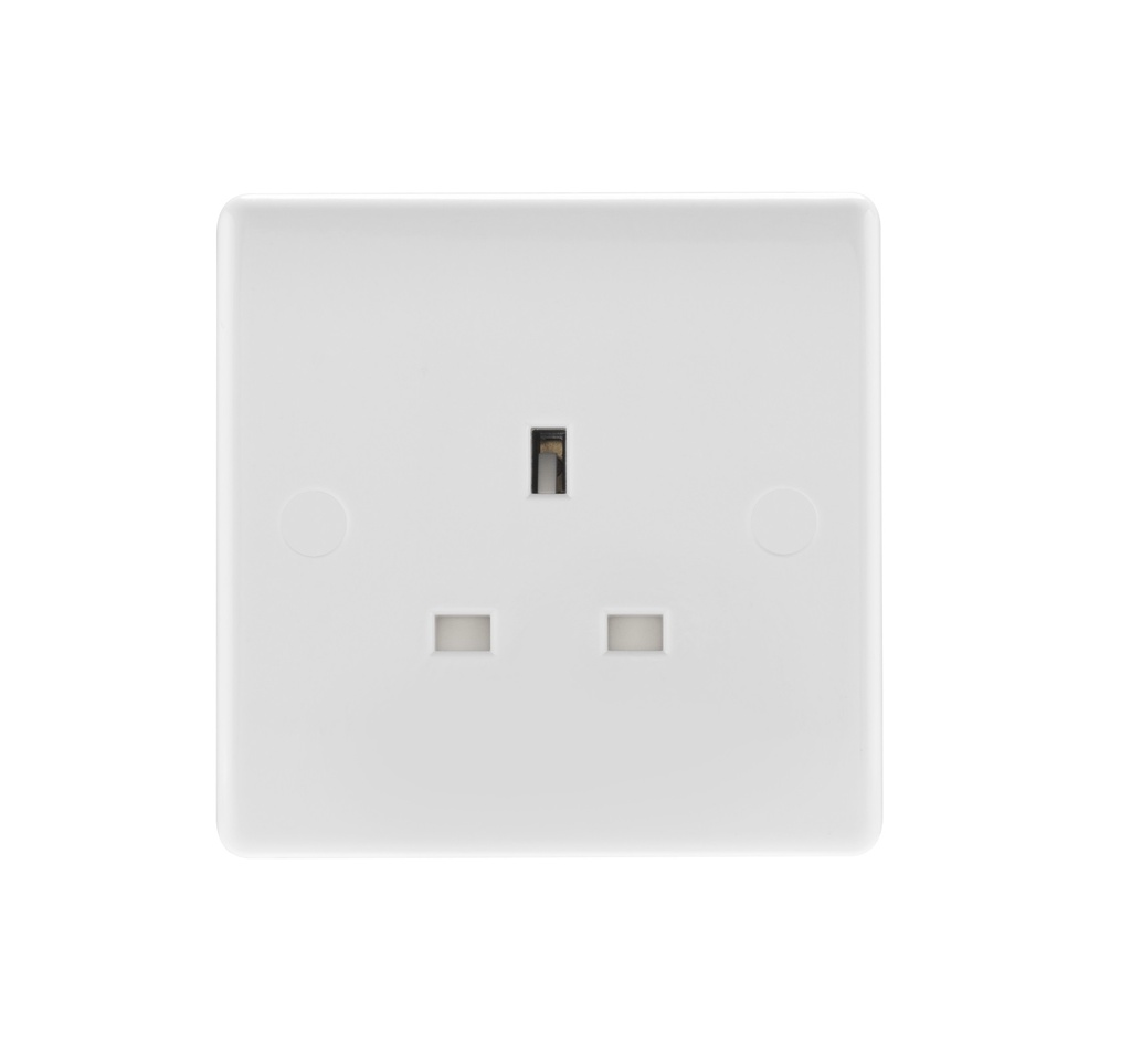 [25A30R823] Bg.Curv Socket 1g UnSw Whi 823