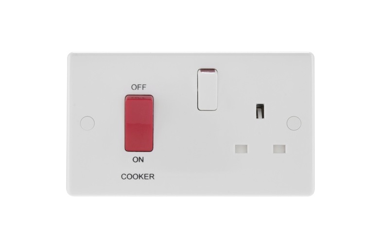 Cooker Sw Skt Bg Curve Wh 871(TO ORDER)