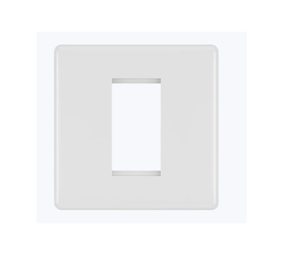 [25AMP1R] Bg.Curv Media Plate 1g Whi 1sp 8EMS1