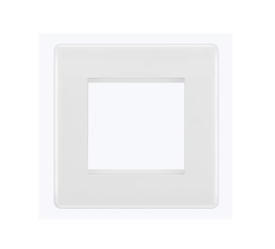 [25AMP2R] Bg.Curv Media Plate 1g 2sp Whi 8EMS2-01