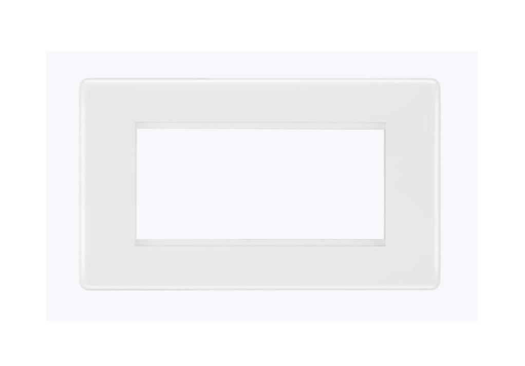 [25AMP4R] Bg.Curv Media Plate 4g 4sp Whi 8EMR4-01