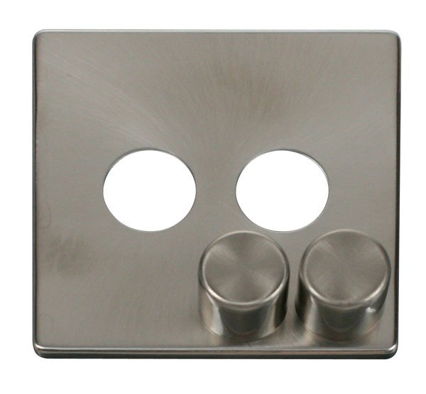 Dimmer 2g Cover SBr CC SCP242BS