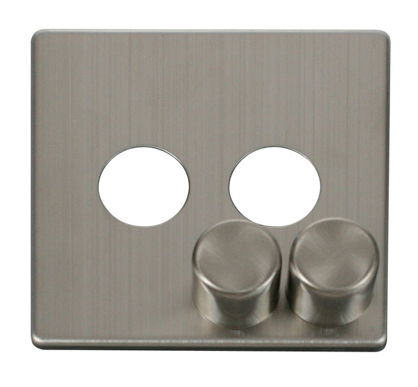 Dimmer 2g Cover Ss CC SCP242SS