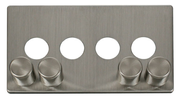 Dimmer 4g Cover Ss CC SCP244SS