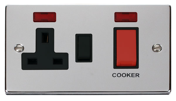 Cooker Sw Skt Neo Deco Ch Bk VPCH205