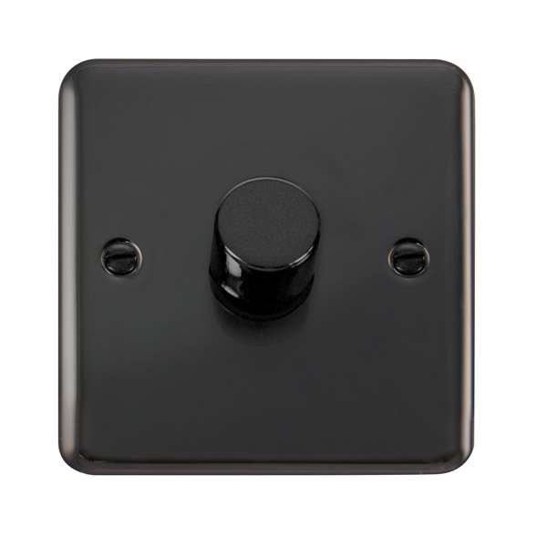 Dimmer 1g Dplus BN BK inc hal mods DPBN140