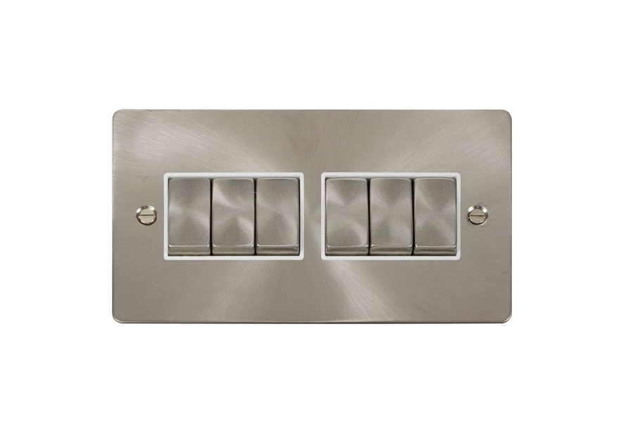 [25CFSBA.16] Switch 6g 2w Def Sbr Wh FPBS416