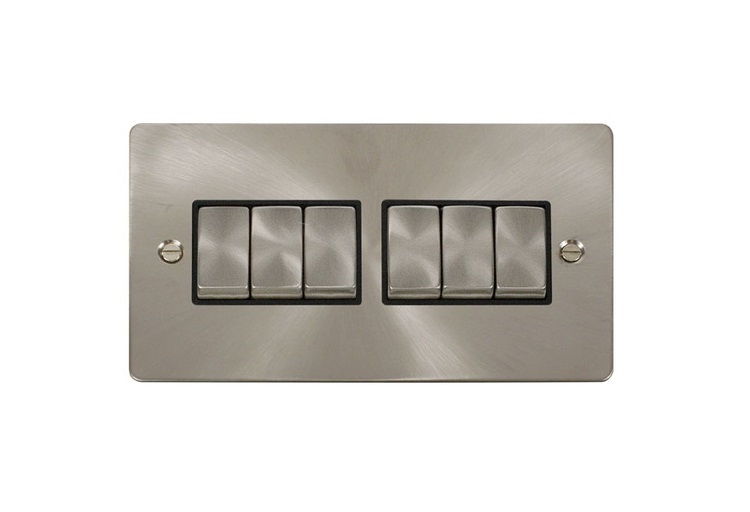 [25CFSBB.16] Switch 6g 2w Def Sbr Bk FPBS416