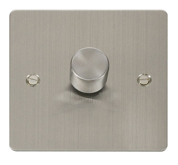 Dimmer 1g Cover Def SS FPSS140PL