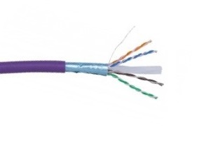 [23Cat6A-305] Data Cat6a Shielded U/FTP blue/vio 305m LSOH