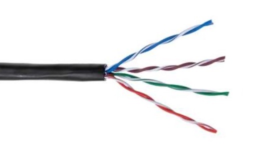 [23Cat6Pe-305] Data Cat6 U/UTP OutDoor BK 305m