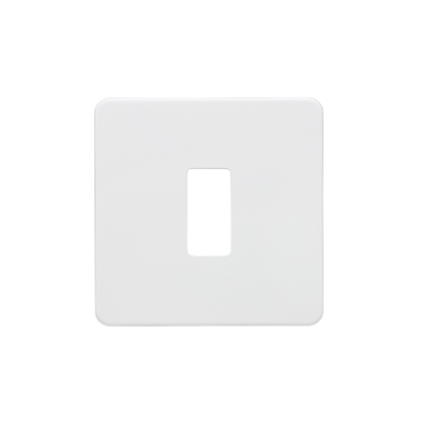 [25MLCMa.Gp11] ML ScrLess Whi.Matt FacePlate 1raw 1g GDSF001MW