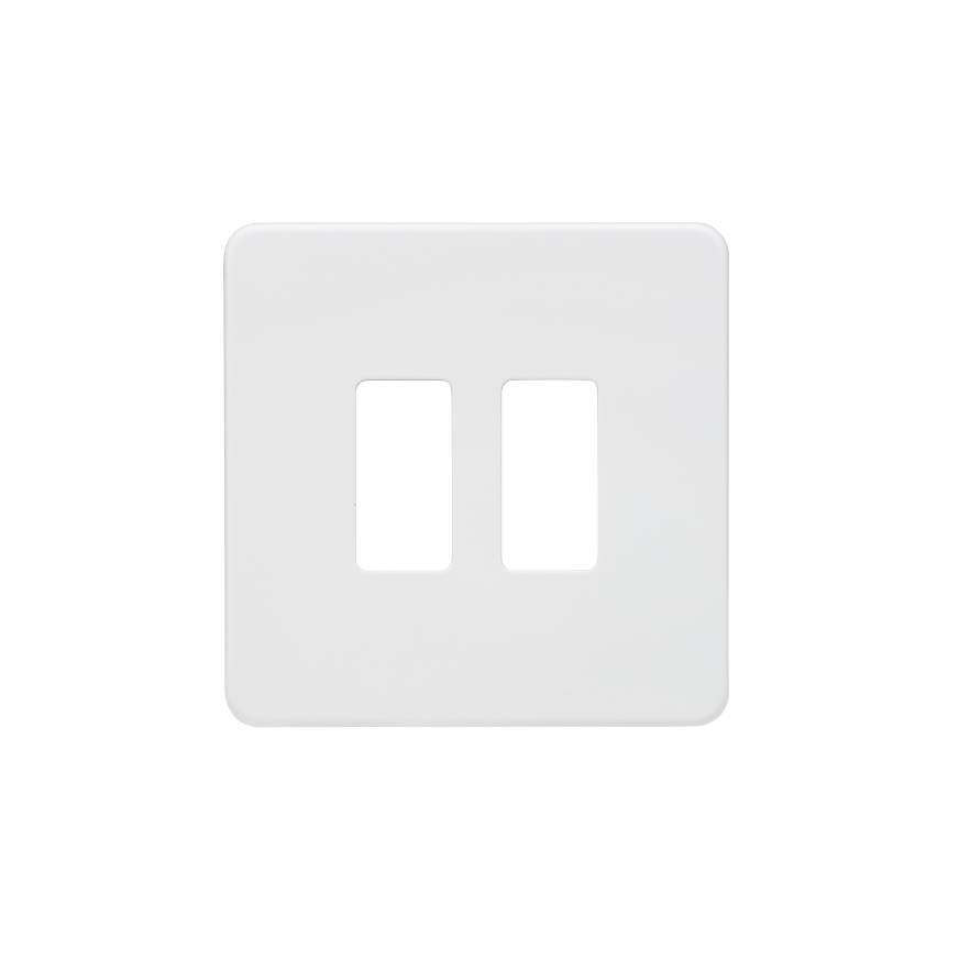 [25MLCMa.Gp12] ML ScrLess Whi.Matt FacePlate 1raw 2g GDSF002MW