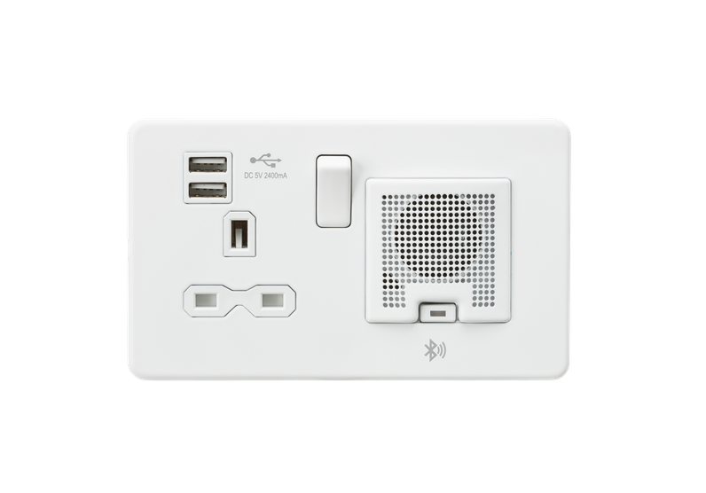 [25MLCMa.3c1K] ML ScrLess Whi.Matt Skt1+Usb+Speaker SFR9905MW