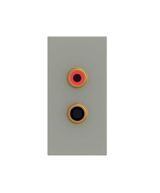 [25MMG.RCA] Euro Module RCA Twin Grey EMRCA2G-01(Special)