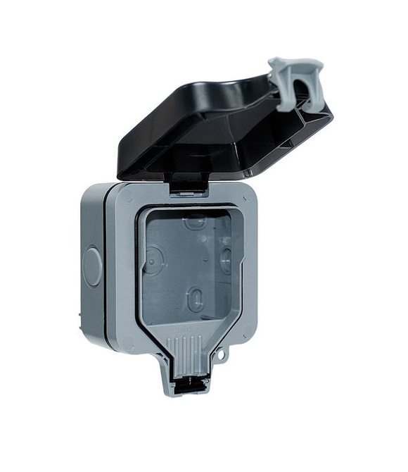 [25WP6.M1] Enc IP66 1g Empty IP66 Bg Gy WP1GEC-02