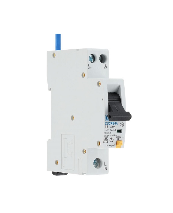[271EB06▢] BG RCBO 6A 30ma B curve 6ka ▢CUCRB6A-01