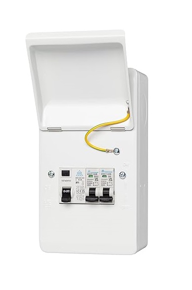[271202⨈] Wced Cu 2w GarageUnit RCD63a NoSPD MCB 6+32a⨈WMGU04/632