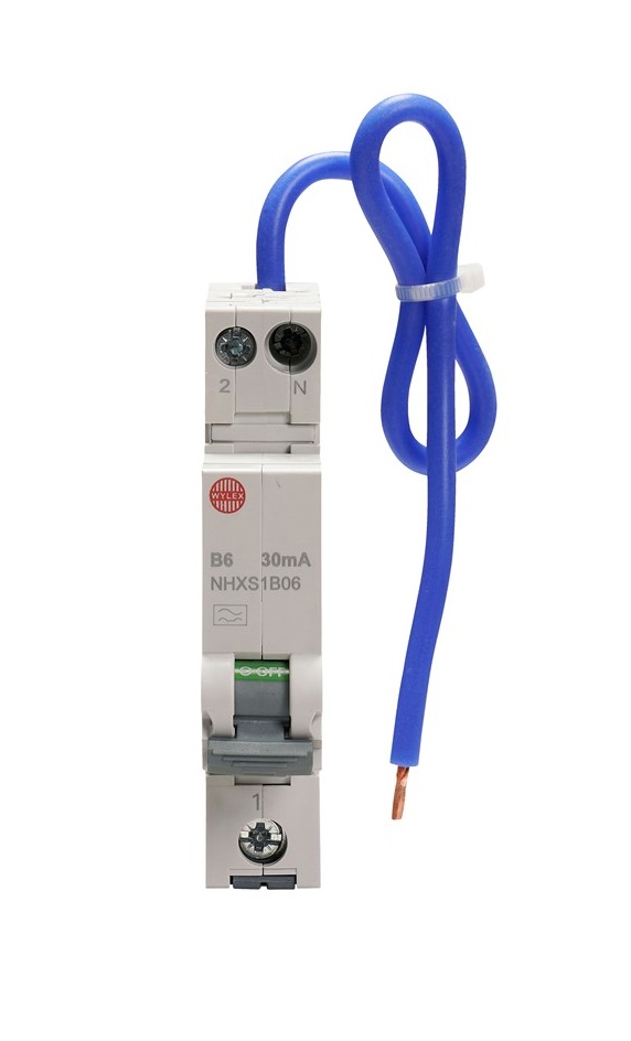 Wylex RCBO 6a B curve 6ka◍NHXS1B06