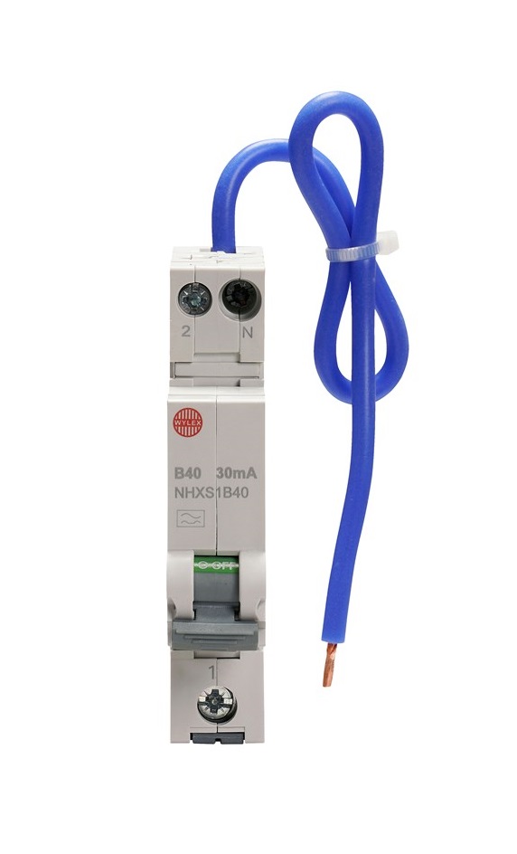 [271EB40◍] Wylex RCBO 40a B curve 6ka◍NHXS1B40