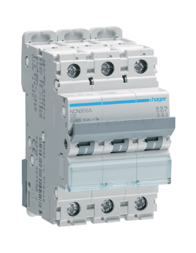 MCB 3P 6A C 10KA NCN306A