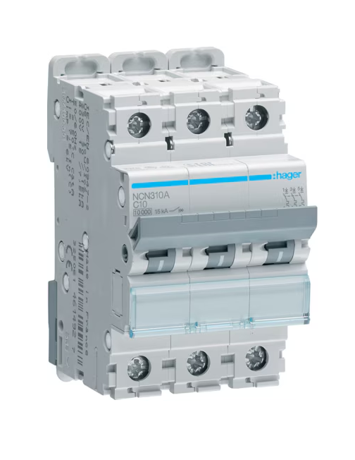MCB 3P 10A C 10KA NCN310A