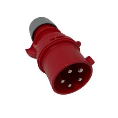 [28PR16M] Ind Red 16a 415v Male plug PM16/1800FPB / 57309