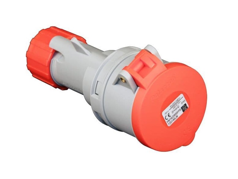 [28PR16N] Ind Red 16a 415v Female plug PM16/2800FPB 