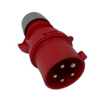 [28PR32M] Ind Red 32a 415v Male plug PM32/1800FPB