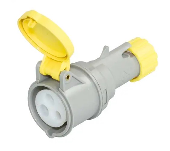 [28PY16N] Ind Yell 16a 110v Female plug PM16/2000FPB 