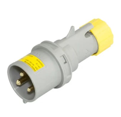 [28PY32M] Ind Yell 32a 110v Male plug PM32/1000FPB 