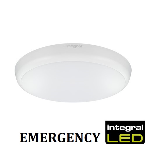[29CBi.🅴ILBHC011] Emergercy Drum 18w Slim IP54 Maintained 3Y intG