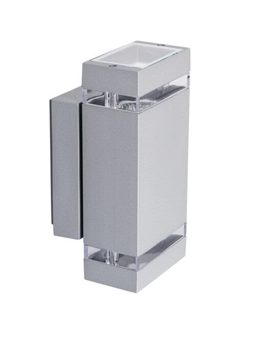 Wall Rect UpDown Silver KnLx