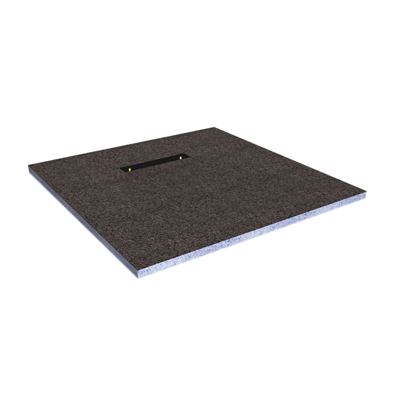 [43Tw12090Ab.EMKSEN1209] Elements Wetroom Tray 120x90x30 End Sq drain kit