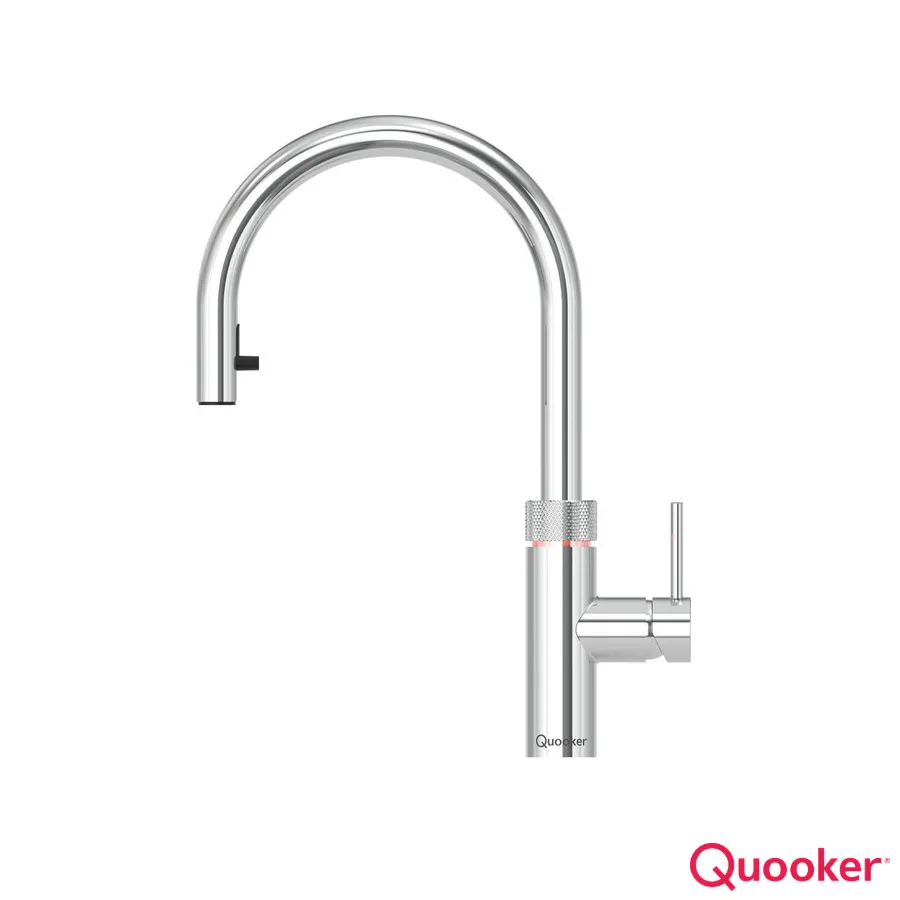 Quooker Tap *3In1* Round Chrome Flex Pullout- Tap + PRO3-EQ B tank