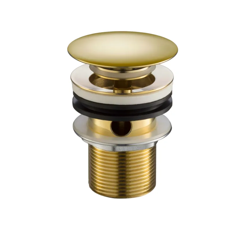 [412WAJt.G709CCSL] Basin Waste Click Slotted Polished Gold