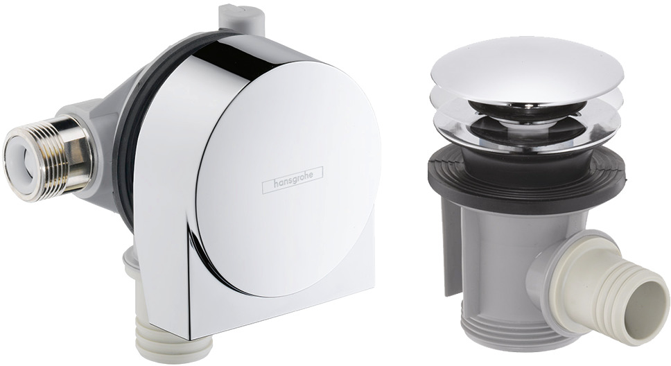 Exafill bath waste Click+Push Up ◭Chrome