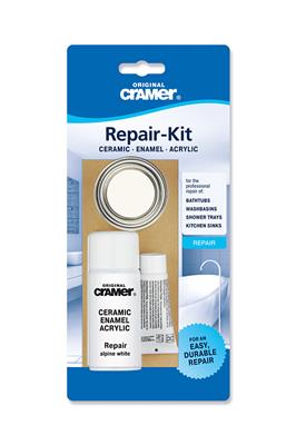 ENAMEL REPAIR KIT WH  FILLER+SPRAY**