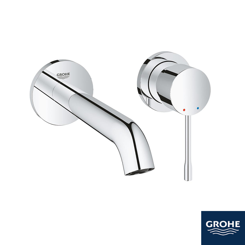 [422Gr.29192001] Essence Wall Basin Mixer 183 ◭Chrome
