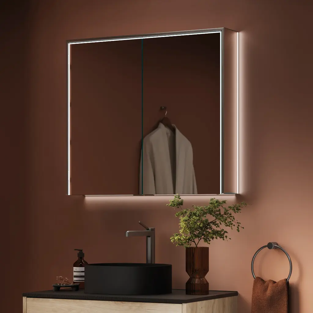 [47Hb.70200] Odelle80 832x716 Mirror Cabinet