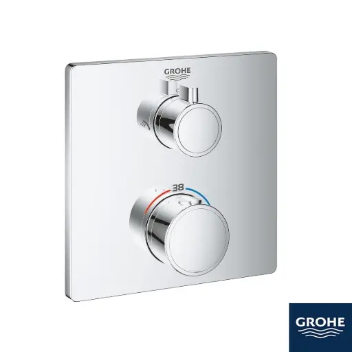[425Gr.24079] Grotherm Shower Thermo 2way Trim Set SQ