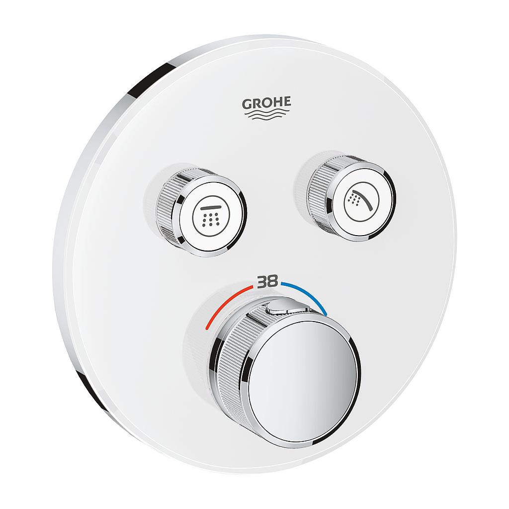[425Gr.29151LS0] Smart Shower Mixer Thermo 2Way Glass ROUND