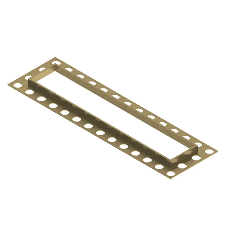 Elements 300 Linear Drain Trim Brushed Brass
