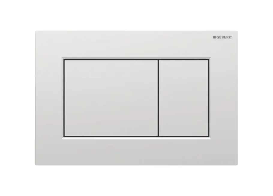 Sigma01 square flush plate matt chrome