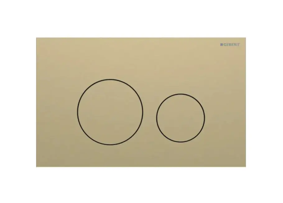 Sigma40 round steel flush plate brushed brass